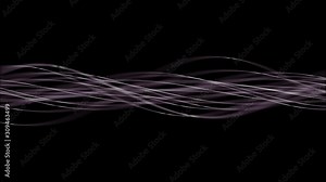 Intertwined Technology Fibers Animation Background, Loop, 4k