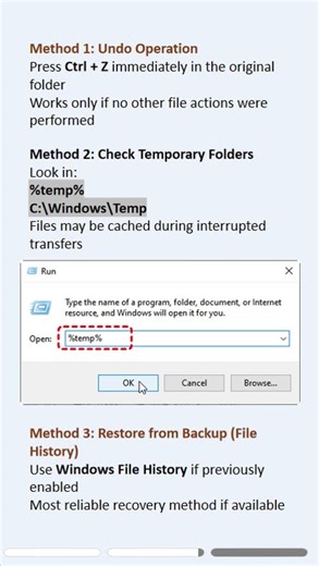 Recover Files Lost in Cut and Paste on Windows (Free Methods) #cutandpaste