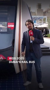 A new way to move—Dubai’s Rail Bus is coming. Dubai’s RTA has unveiled plans for a groundbreaking Rail Bus system at WGS, redefining urban mobility with innovation at its core. Take a look at what’s next for public transport. #WGS2025 #WGS25 #FutureMobility #DubaiRTA #DubaiOneTv @Dubai_RTA | Dubai One