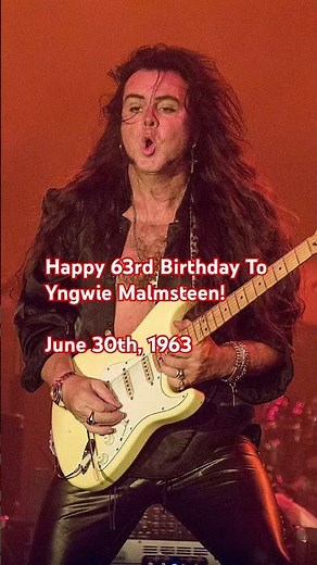 Happy 63rd Birthday Yngwie Malmsteen 🎉🤘#yngwiemalmsteen #rock #1980s #guitar #fyp