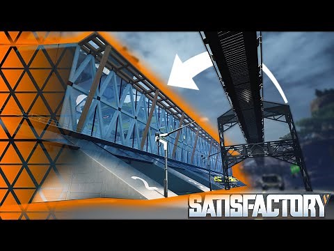 Modern Train station in Satisfactory