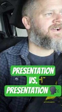 Presentation vs. Presentation 👩🏻‍💻