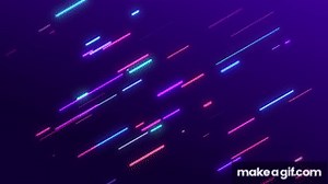Rounded Neon Multicolored lines Animation Background Video | Footage | Screensaver on Make a GIF