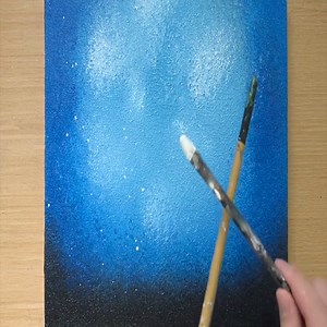144K views · 646 reactions | Painting 5 Million Stars / Easy Acrylic Painting Technique | Acrylic Painting Techniques | Facebook
