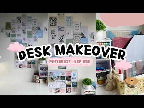 Aesthetic Desk Makeover✨💗| Pinterest Inspired🎀 | Shopping🛍️|#desksetup #pinterest #aesthetic #2026