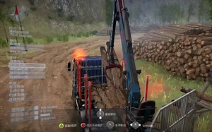 MudRunner Taiwan Transport Volvo FMX Load Logs MudRunner 台灣運輸Volvo FMX 6x6 裝載原木 @ Dangerous roads III | Taiwan Transport Simulator - TWTS
