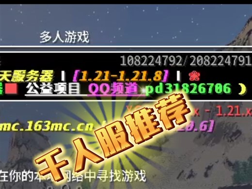 我的世界服务器推荐基岩版java版都可进