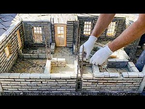 Man Builds AMAZING MINI HOUSE With Mini Bricks | Start To Finish by @MicroStructure-07