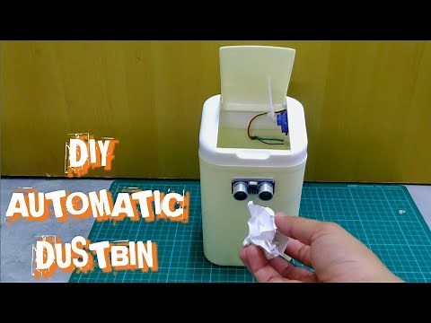 [ Projek Y EE 014 ] Diy Automatic Dustbin || Arduino Nano || Ultrasonic Sensor || Servo Motor