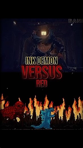 Ink demon vs RED (NES GODZILLA)
