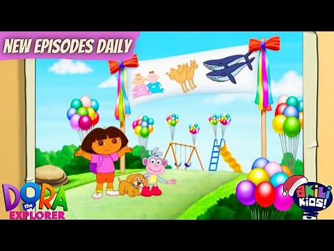 Dora The Explorer | The Twins-Day Party | Akili Kids!
