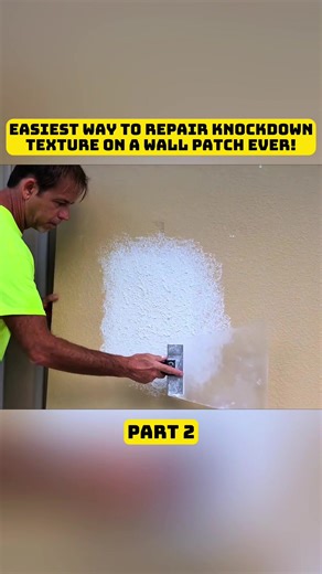 Easy Knockdown Texture Repair for Walls