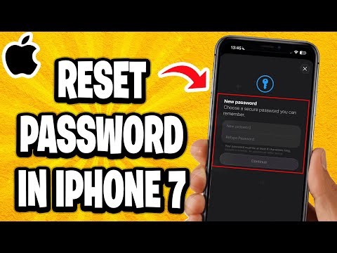 How To Reset Password In iPhone 7