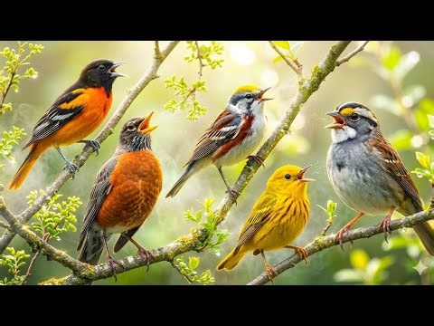 4K American Bird Songs | Real Morning Bird Sounds for Sleep, Study & Relaxation