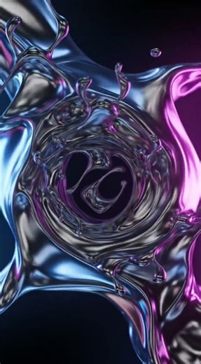 Infinite Liquid Glow Loop 💙💜 Relax & Zone Out