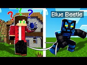 Becoming Blue Beetle in Minecraft