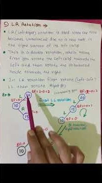 AVL Tree LR Rotation Explained | Left-Right Rotation with Example | Data Structures | Hindi