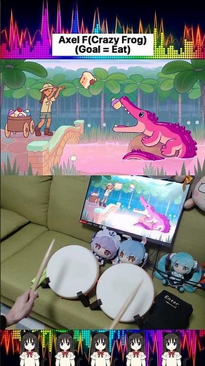 Axel F (Crazy Frog) - Bits & Bops with Drums 🥁