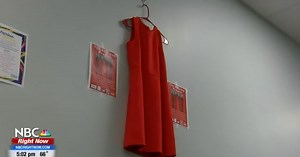 College Place High School displays red dresses in honor of MMIW