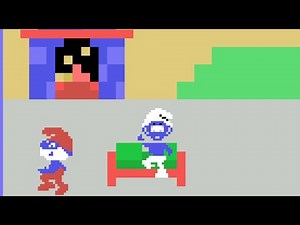 Smurf: Paint 'n' Play Workshop Gameplay Colecovision