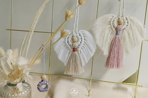 Makramee Engel basteln - Anleitung