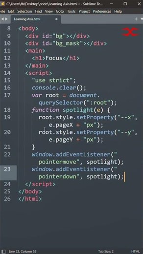 Focus | HTML CSS JavaScript