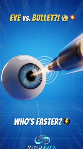 Is Your Eye Faster Than a Gunshot? 🔫⚡ #shorts #mind360x