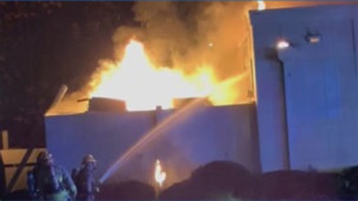 Crews responded to a fire at vacant building early Monday morning on Oltorf Street near 1st Street. | KVUE