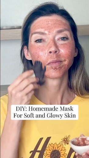Instant Skin Glow 🍯 DIY Honey Face Mask #facemask #diyskincare