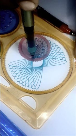 Satisfying Spirograph Art Design | Relaxing Drawing Video #shorts #trending #viral