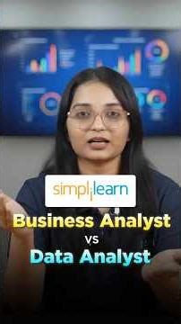 🔥Data Analyst vs Business Analyst: Key Differences Explained #shorts #simplilearn