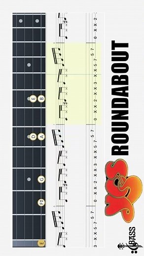 How To Play Roundabout On Bass Guitar - Yes - Chris Squire Classic By @ChamisBass