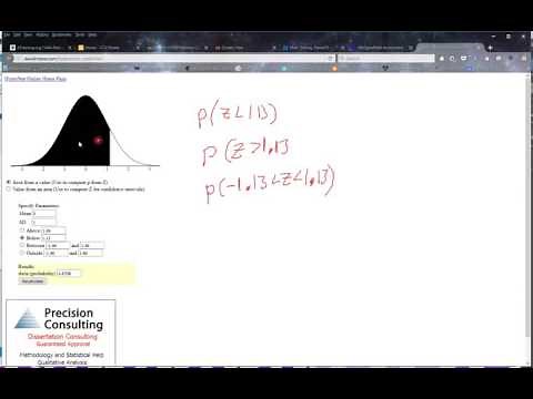 Using the David Lane Normal Curve Calculator for NormalCDF