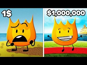 $1 vs $1,000,000 BFDI!