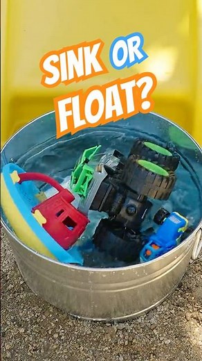 Which Vehicles SINK or FLOAT? ⚖️🛻 Backyard Games!