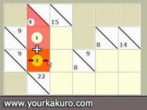 Kakuro video tutorial