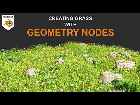 Scatter Grass with Geometry nodes Blender Tutorial