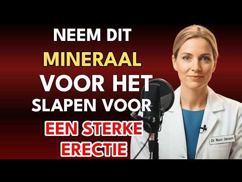 UROLOOG LEGT UIT: Neem dit mineraal voor het slapengaan voor sterkere ochtenderecties