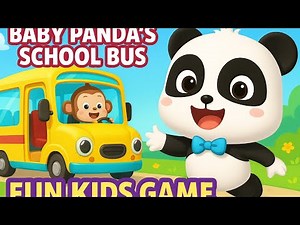 Baby Panda's School Bus Adventure! | Fun Kids Game by BabyBus | Educational Gameplay for Children
