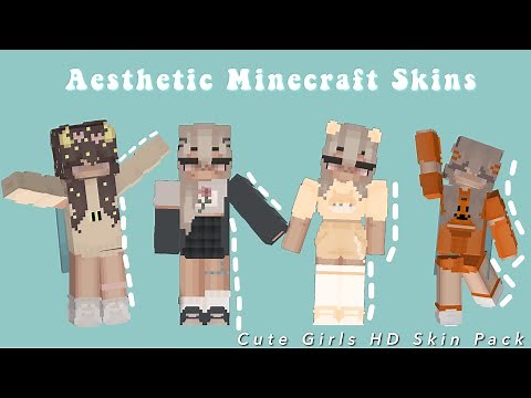 Aesthetic Minecraft Skins| Cute Girls HD Skin Pack| Android|XBOXOne| IOS