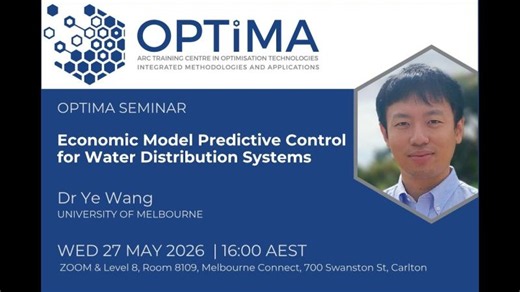 Economic Model Predictive Control for Water Distribution Systems | OPTIMA_ARC