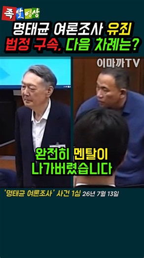 명태균 여론조사 1심 법정구속