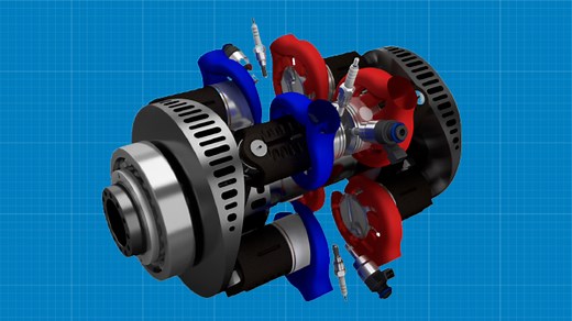 INNengine's e-REX motor offers highly-efficient, 1-stroke engine technology