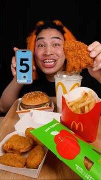 McDonald's random bite challenge ‪@Suzaki_cook‬