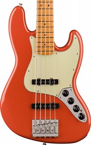 Fender Player Plus Active Jazz Bass V - Fiesta Red with Maple Fingerboard