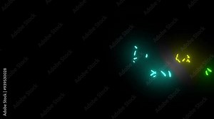 vfx element, glow effects, glow lines, anime neon elements, cartoon effect green screen