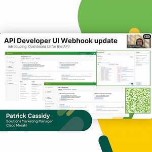 Dive into our new API and webhook management dashboard. Generate API keys and set up webhooks with ease. Watch the on-demand Meraki Quarterly ⬇️ http://cs.co/6187drP8P #CiscoMeraki | Cisco Meraki