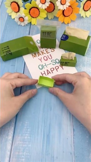 Miniature Tissue Box #diy #craft #diycraft #handmade