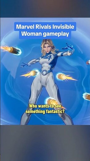 Gameplay: Sue Storm, the Invisible Woman, in Marvel Rivals! #marvel #marvelrivals #fantasticfour