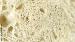 Animated bread swirl frame. Abstract seamless swirl loaf of bread loop 4K border. A slice of bread twisted into an endless spiral. Backdrop for club, show, cook, presentation, cooking show